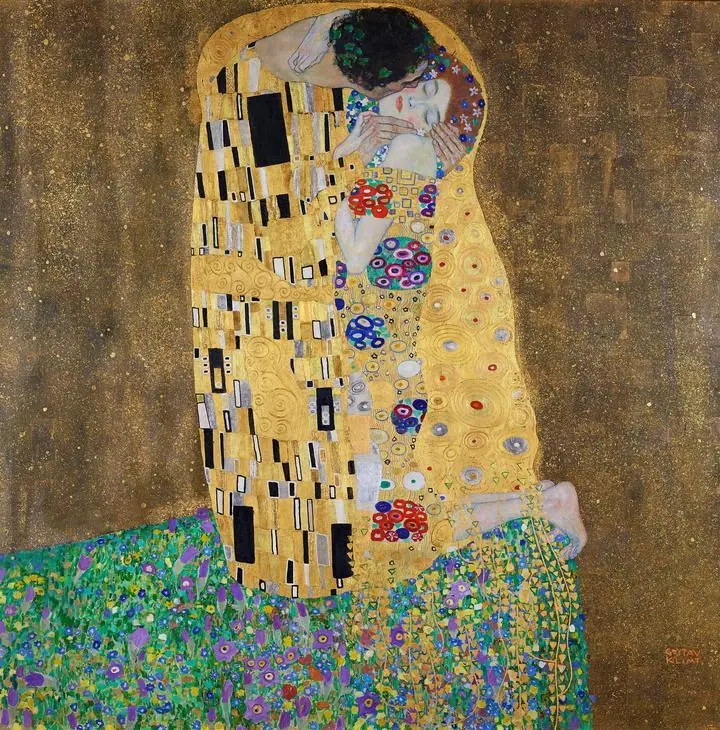 The Kiss (Lovers) (1908), Paintings, Gustav Klimt