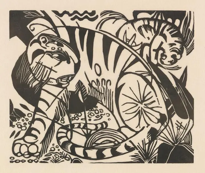 Tiger (1912), Paintings, Franz Marc