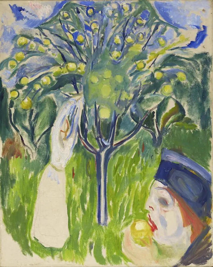 Two Women In The Garden (1919), Paintings, Edvard Munch