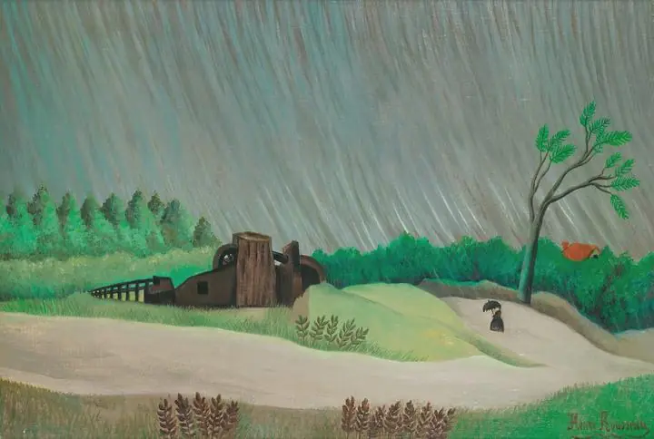 Un Matin De Pluie (1896-97), Paintings, Henri Rousseau