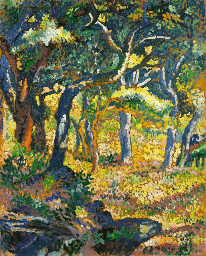 Une Clairiere En Provence ( Etude), Paintings, Henri-Edmond Cross