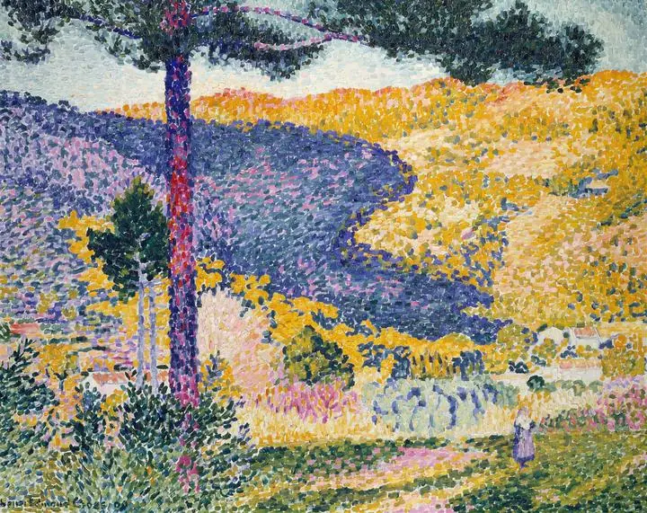 Valley With Fir (Shade On The Mountain) (1909), Paintings, Henri-Edmond Cross