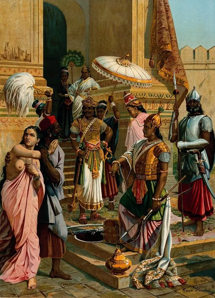 Victory Of Indrajit, Paintings, Raja Ravi Verma