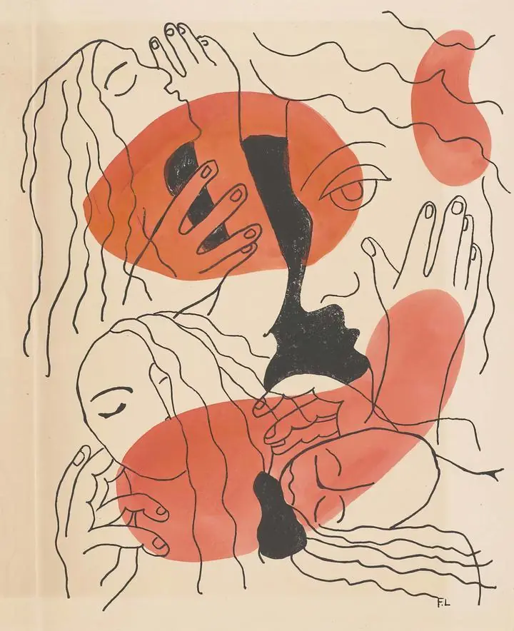Vies (Lives) (The Illuminations) (1949), Paintings, Fernand Leger