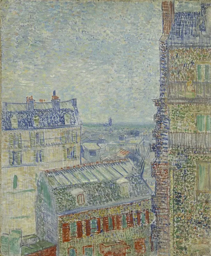 View From Theo’s Apartment, Paintings, Van Gogh