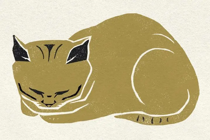 Vintage Cat, Aesthetic Art, Animal & Birds, Animal & Birds B