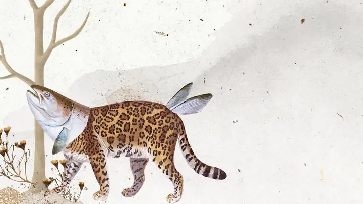 Vintage Leopard, Aesthetic Art, Animal & Birds, Animal & Birds B