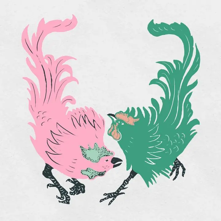 Vintage Roosters, Aesthetic Art, Animal & Birds, Animal & Birds B