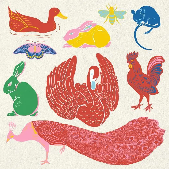 Vintage Wild, Aesthetic Art, Animal & Birds, Animal & Birds B