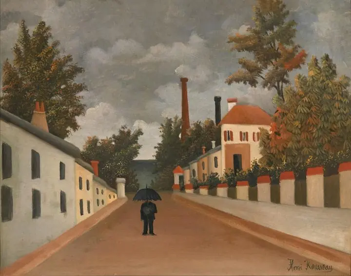 Vue Des Environs De Paris (Circa 1900), Paintings, Henri Rousseau