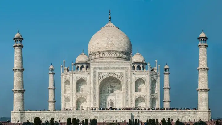 White Marble Taj Mahal, Wallpaper, World Landscape