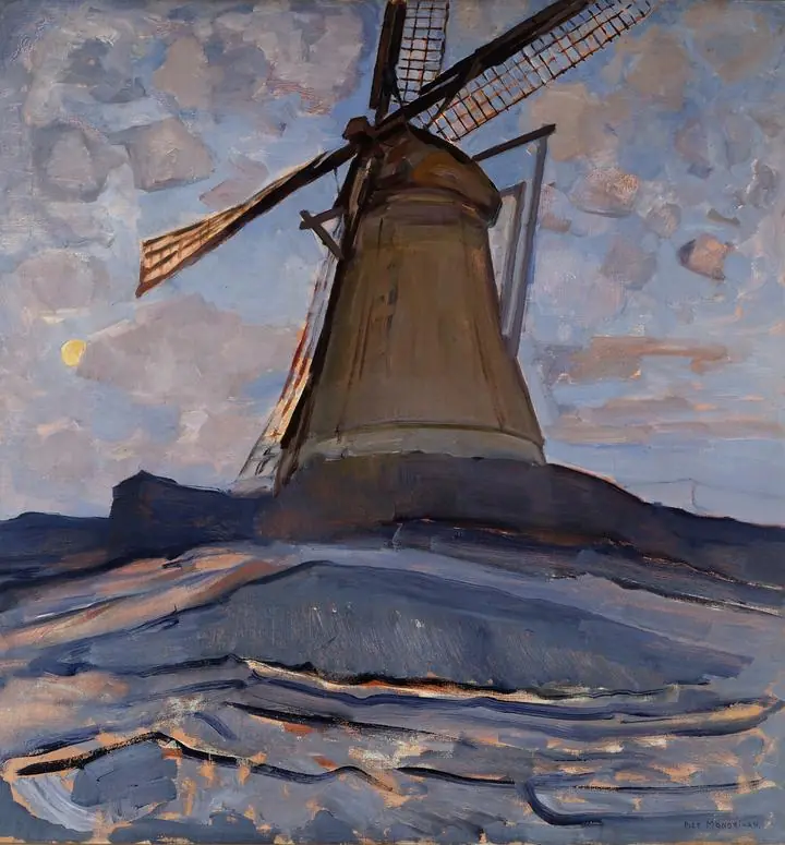 Windmill (1917), Paintings, Piet Mondrian