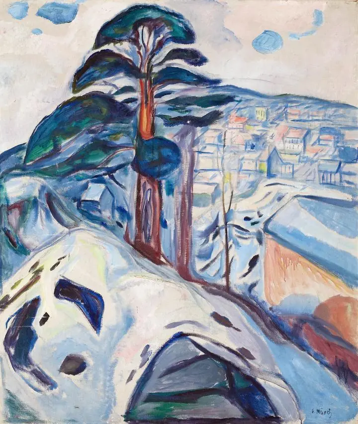 Winter In Kragero (1916), Paintings, Edvard Munch