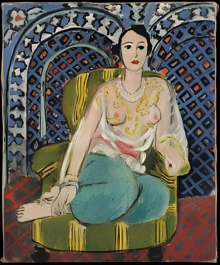 Woman In Green Armchair Henri Matisse, Paintings, Picasso