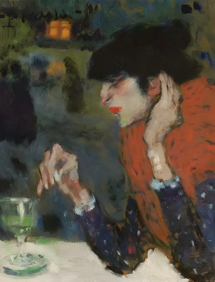 Woman In Red Shawl, Paintings, Picasso