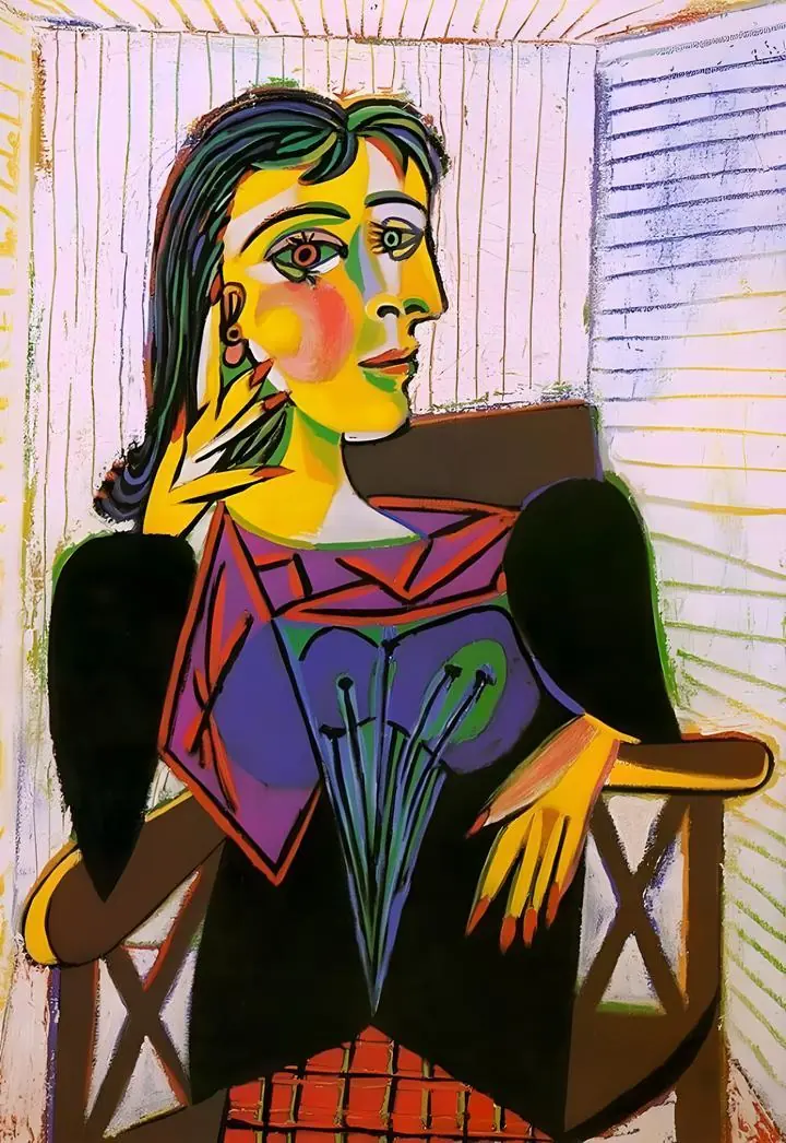 Woman Sitting 2, Paintings, Picasso