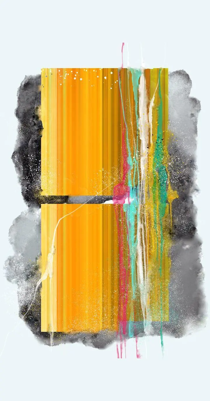 Yellow Abstract Art Piece 2, Wall Art, Decor Wall Art, Decor Wall Art G