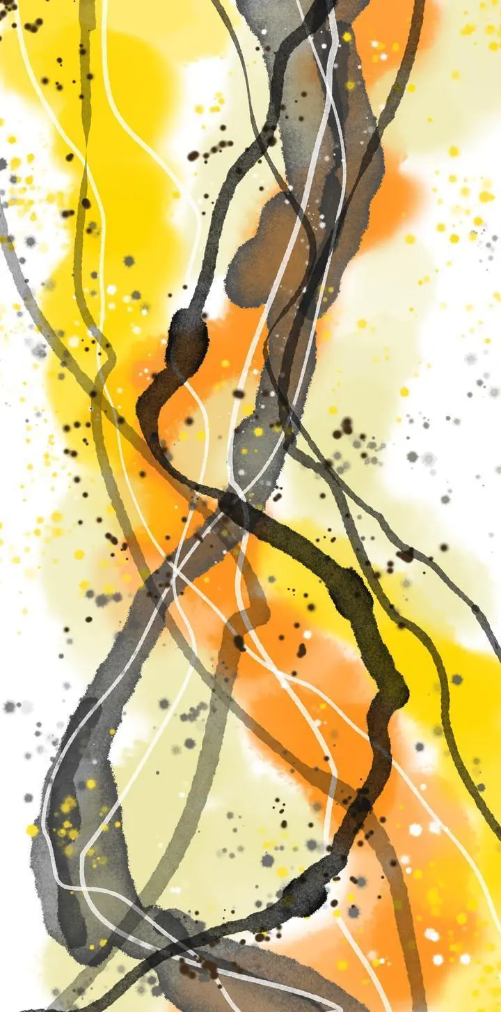 Yellow Abstract Artwork, Wall Art, Decor Wall Art, Decor Wall Art G