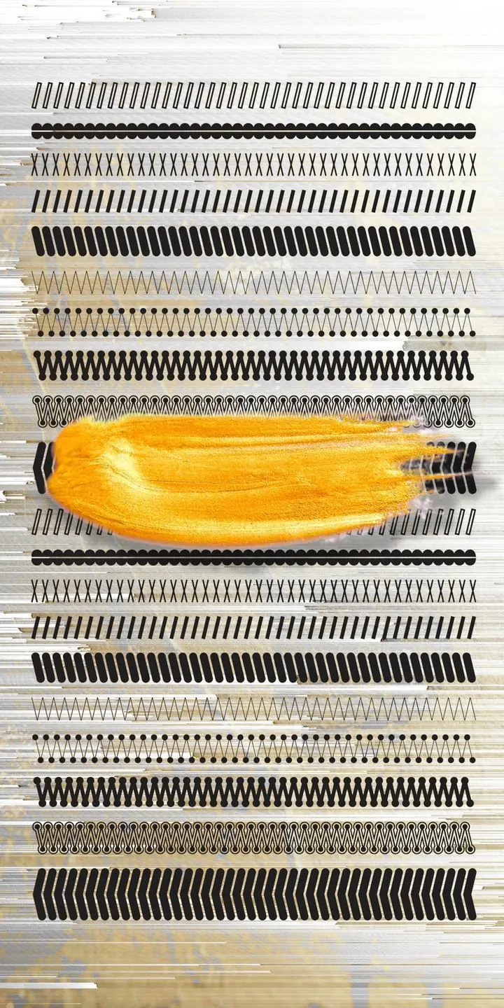 Yellow Brush Stroke, Wall Art, Decor Wall Art, Decor Wall Art G