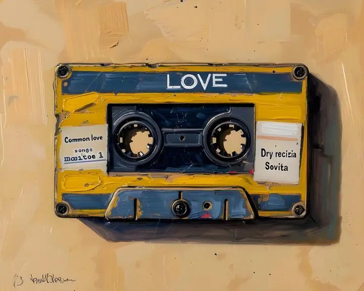 Yellow Cassette Tape, Aesthetic Art, Pop Art