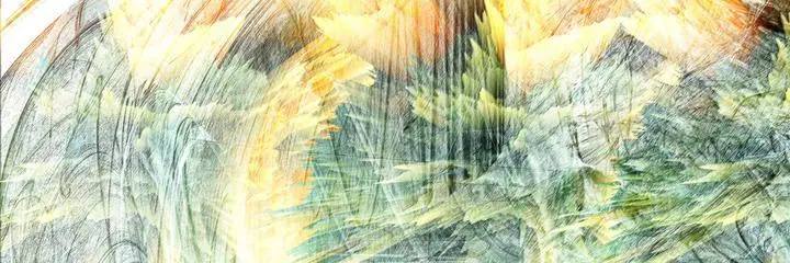 Yellow Green Abstract Artwork, Wall Art, Old Gold, Gold Landscape
