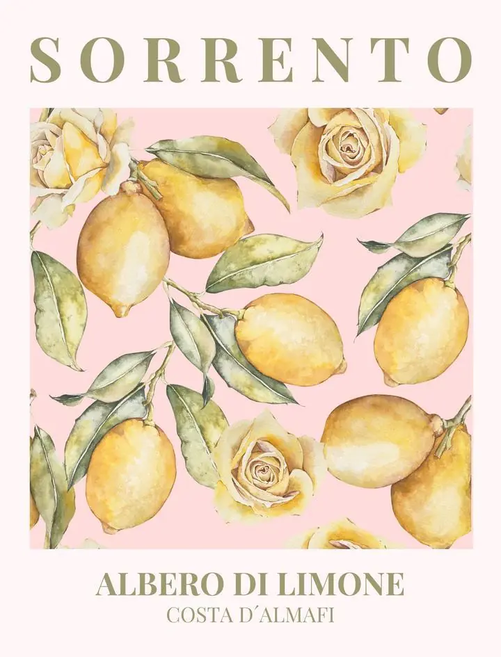 Yellow Lemons With Leaves 13, Aesthetic Art, Fruits