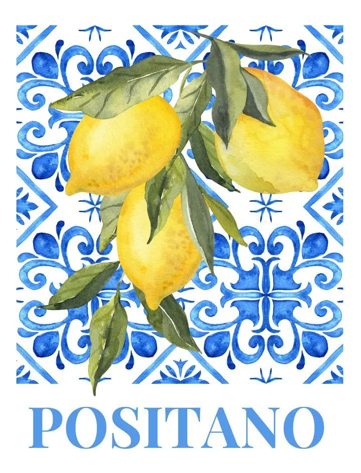 Yellow Lemons With Leaves, Aesthetic Art, Fruits