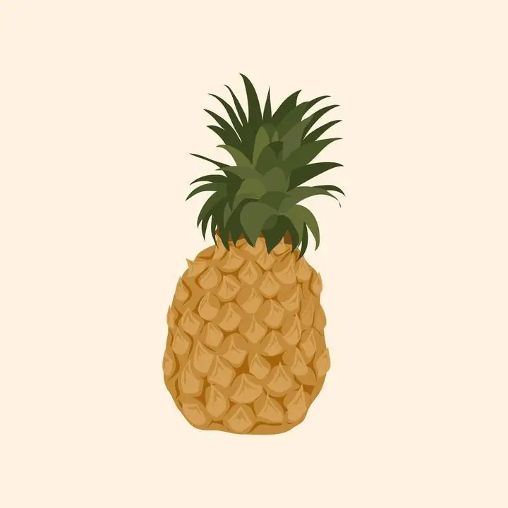 Yellow Pineapple 6, Aesthetic Art, Fruits