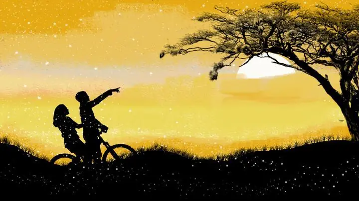 Yellow Tree Silhouette, Wall Art, Decor Wall Art, Decor Wall Art E