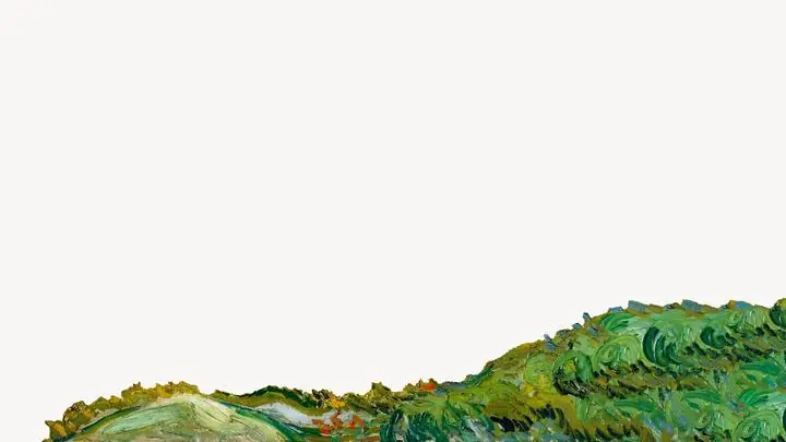 Hill Border Oil Painting Background, Paintings, Van Gogh